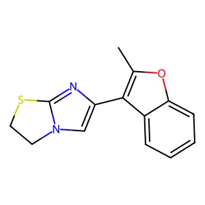 6-(2-Methyl-3-benzofuranyl)-2,3-dihydroimidazo[2,1-b]thiazole structure