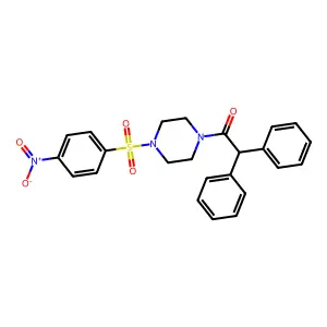 1-[4-(4-Nitrophenyl)sulfonylpiperazin-1-yl]-2,2-diphenylethanone structure