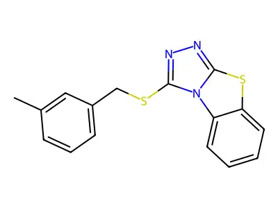 3-[(3-Methylbenzyl)sulfanyl][1,2,4]triazolo[3,4-b][1,3]benzothiazole structure