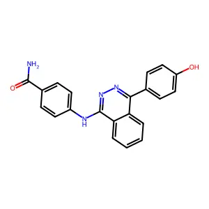 4-((4-(4-Hydroxyphenyl)phthalazin-1-yl)amino)benzamide structure