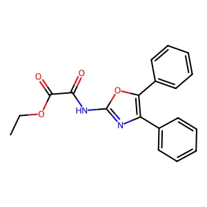 Ethyl [(4,5-diphenyl-1,3-oxazol-2-yl)amino](oxo)acetate structure