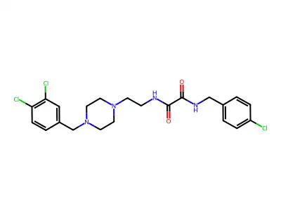 C22H25Cl3N4O2 structure