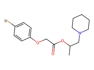 1-(Piperidin-1-yl)propan-2-yl (4-bromophenoxy)acetate structure