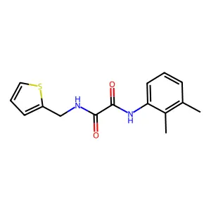 N'-(2,3-dimethylphenyl)-N-(thiophen-2-ylmethyl)oxamide structure