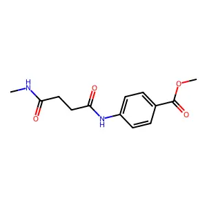 Methyl 4-{[4-(methylamino)-4-oxobutanoyl]amino}benzoate structure