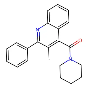 (3-Methyl-2-phenylquinolin-4-yl)-piperidin-1-ylmethanone structure
