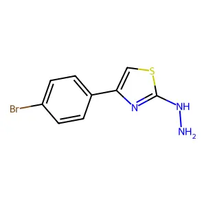 4-(4-Bromophenyl)-2-hydrazino-1,3-thiazole structure