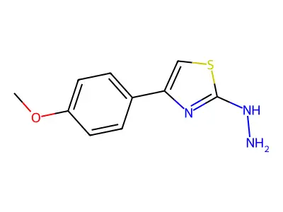 [4-(4-Methoxy-phenyl)-thiazol-2-yl]-hydrazine structure