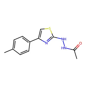 N'-[4-(4-methylphenyl)-1,3-thiazol-2-yl]acetohydrazide structure