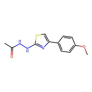 N'-[4-(4-methoxyphenyl)-1,3-thiazol-2-yl]acetohydrazide structure