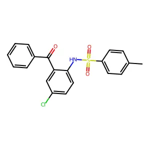 Benzenesulfonamide, N-(2-benzoyl-4-chlorophenyl)-4-methyl- structure