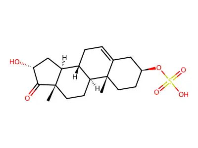16-Hydroxydehydroepiandrosterone sulfate structure