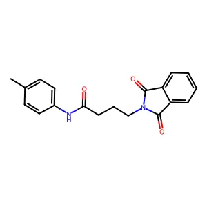4-(1,3-dioxoisoindol-2-yl)-N-(4-methylphenyl)butanamide structure