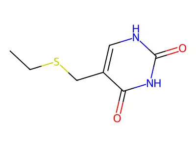 5-((Ethylthio)methyl)pyrimidine-2,4(1H,3H)-dione structure