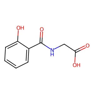 水杨酰胺乙酸 structure