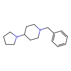 1-(Phenylmethyl)-4-(1-pyrrolidinyl)piperidine structure