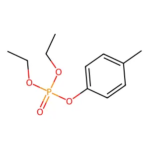 Diethyl 4-methylphenyl phosphate structure