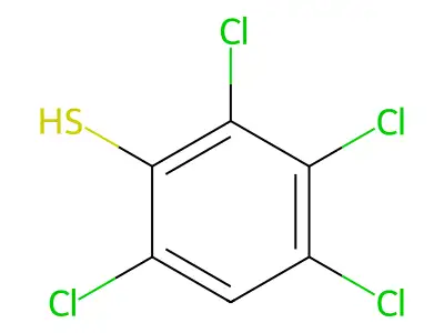 Benzenethiol, 2,3,4,6-tetrachloro- structure
