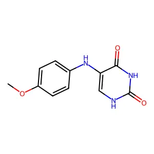 5-((4-Methoxyphenyl)amino)pyrimidine-2,4(1H,3H)-dione structure