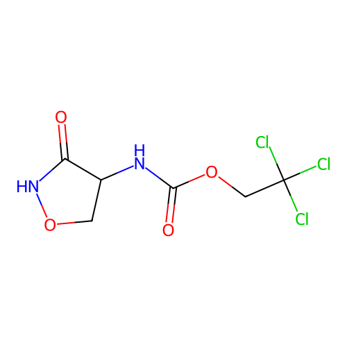 2,2,2-Trichloroethyl 3-oxo-4-isoxazolidinylcarbamate structure