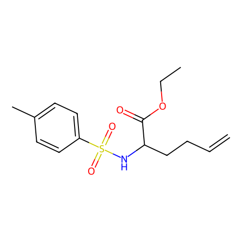 Ethyl 2-{[(4-methylphenyl)sulfonyl]amino}-5-hexenoate structure