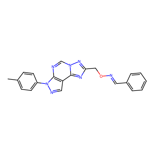 C21H17N7O structure