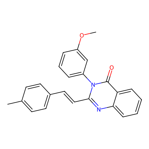 3-(3-Methoxy-phenyl)-2-(2-p-tolyl-vinyl)-3H-quinazolin-4-one structure
