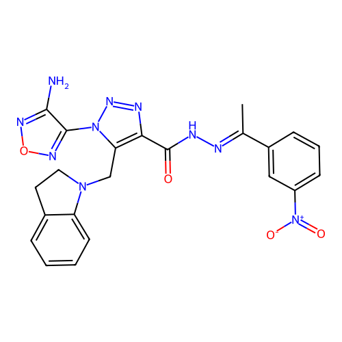 C22H20N10O4 structure