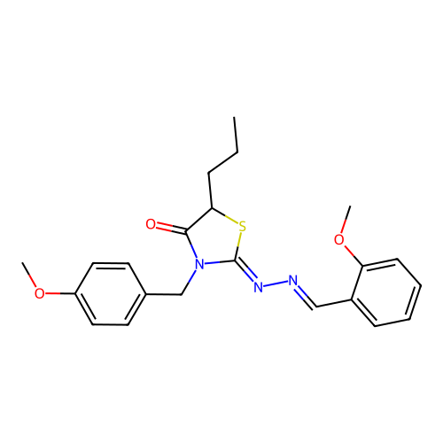 C22H25N3O3S structure