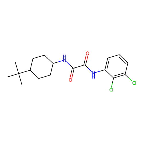 N-(4-tert-butylcyclohexyl)-N'-(2,3-dichlorophenyl)ethanediamide structure
