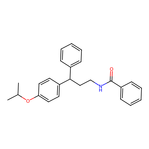 N-{3-phenyl-3-[4-(propan-2-yloxy)phenyl]propyl}benzamide structure