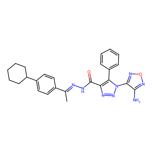 C25H26N8O2 structure