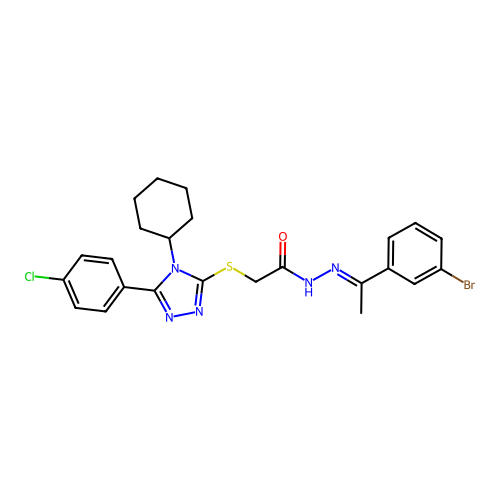 C24H25BrClN5OS structure