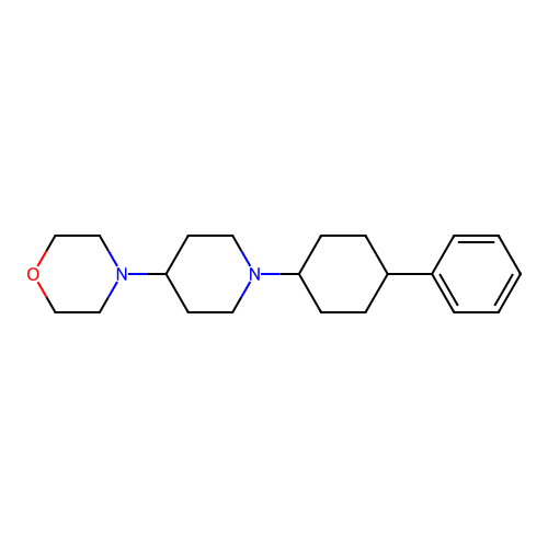 4-[1-(4-Phenylcyclohexyl)piperidin-4-yl]morpholine structure
