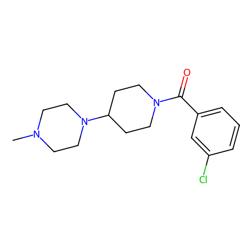 (3-Chlorophenyl)[4-(4-methylpiperazin-1-yl)piperidin-1-yl]methanone structure