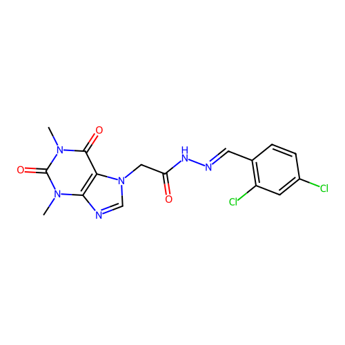C16H14Cl2N6O3 structure