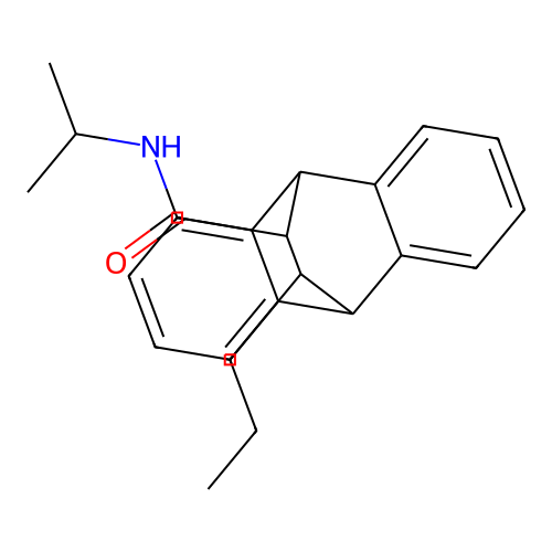 N-(propan-2-yl)-12-propyl-9,10-dihydro-9,10-ethanoanthracene-11-carboxamide structure