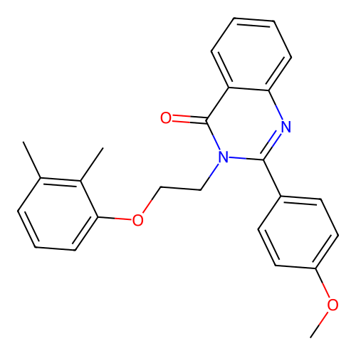 3-(2-(2,3-dimethylphenoxy)ethyl)-2-(4-methoxyphenyl)quinazolin-4(3H)-one structure