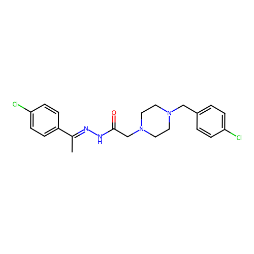 C21H24Cl2N4O structure