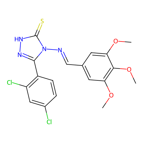 C18H16Cl2N4O3S structure