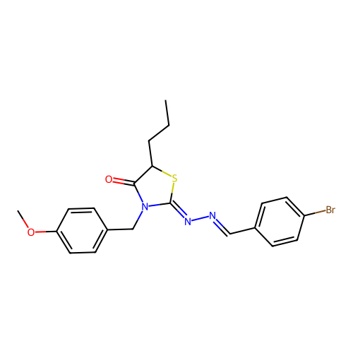 C21H22BrN3O2S structure