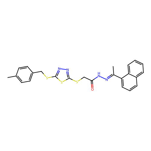 C24H22N4OS3 structure