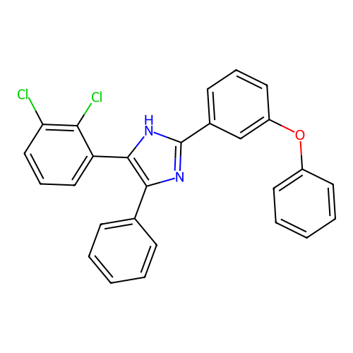 5-(2,3-dichlorophenyl)-2-(3-phenoxyphenyl)-4-phenyl-1H-imidazole structure