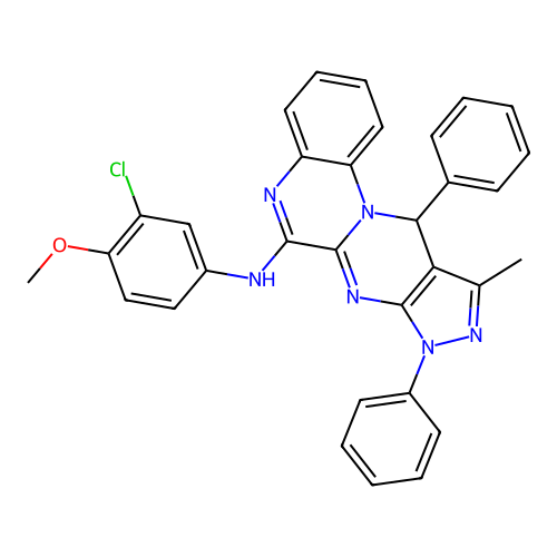 C32H25ClN6O structure