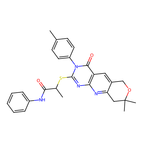 C28H28N4O3S structure