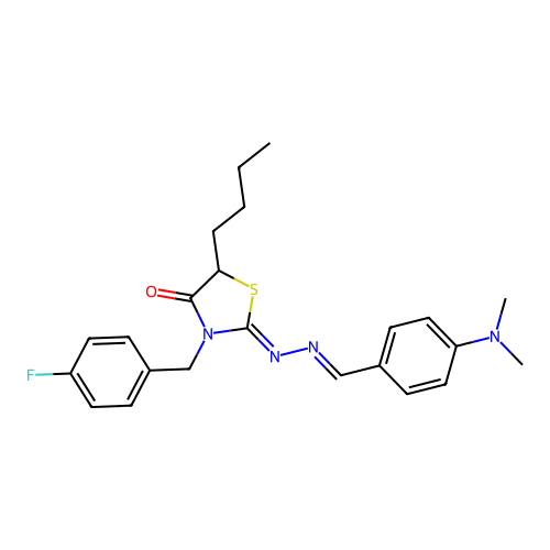 C23H27FN4OS structure