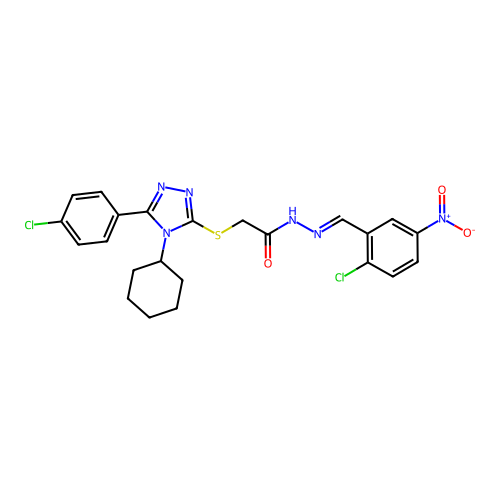 C23H22Cl2N6O3S structure