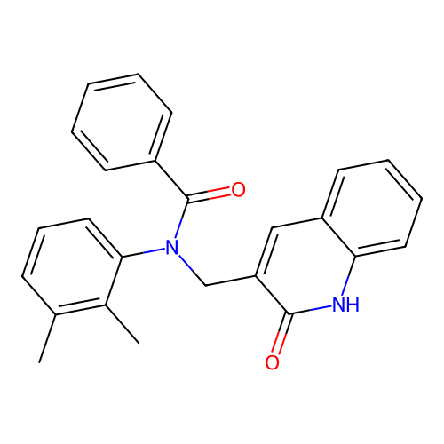 N-(2,3-dimethylphenyl)-N-((2-hydroxyquinolin-3-yl)methyl)benzamide structure