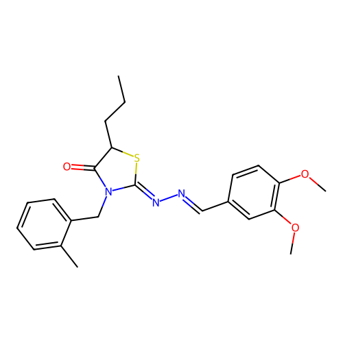 C23H27N3O3S structure