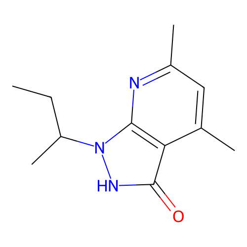 1-sec-Butyl-4,6-dimethyl-1H-pyrazolo[3,4-b]pyridin-3-ol structure